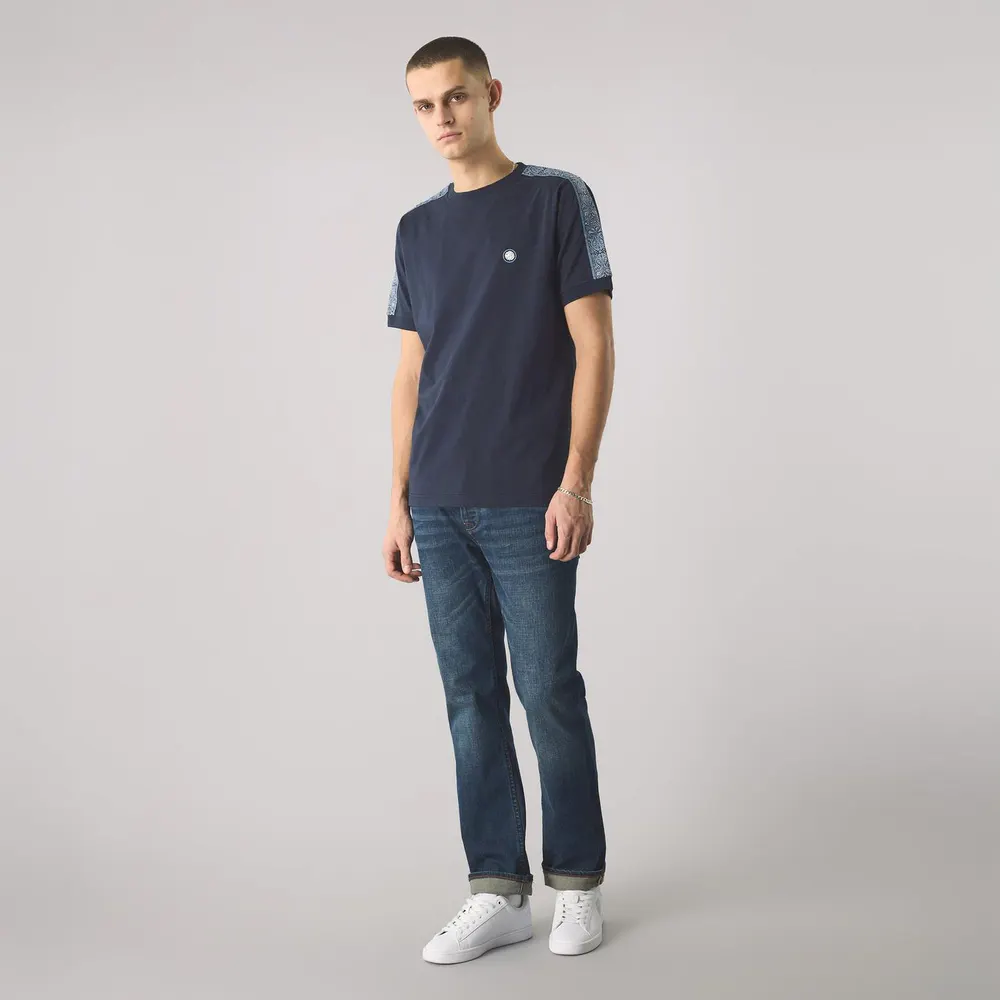 Pretty Green Men's Eclipse Paisley Regular Fit T-Shirt detail 2