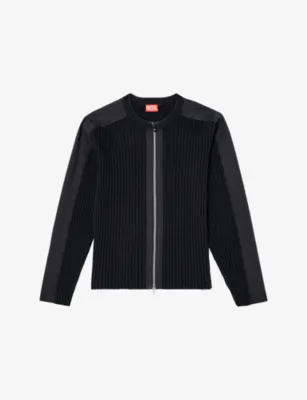 DIESEL K-Matty Zipped Cotton-Knit Cardigan