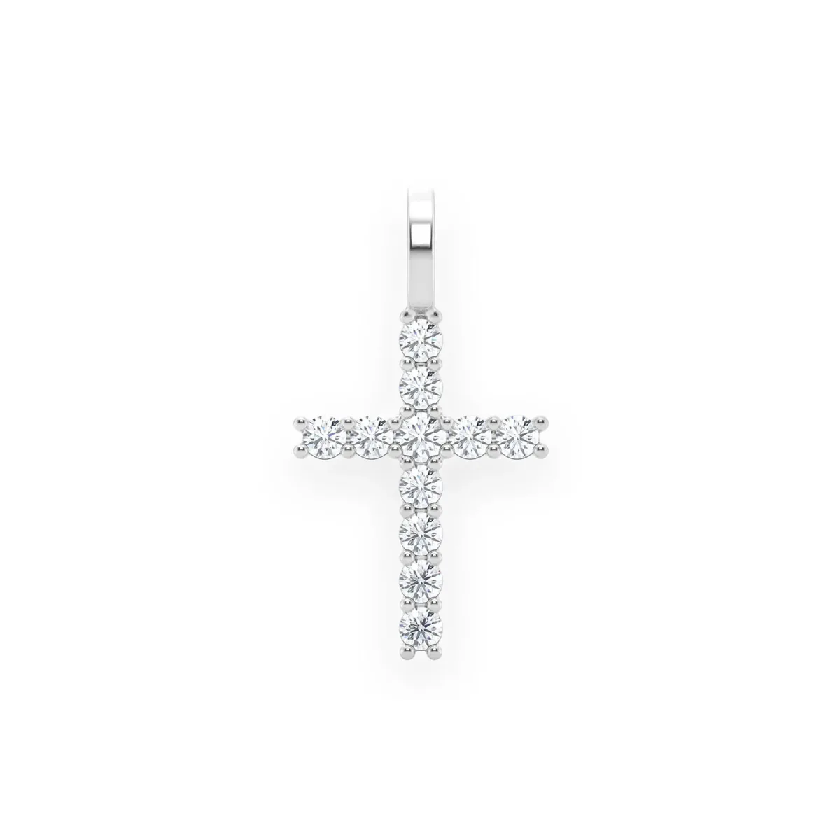 For Him Signature Diamond Cross in 0.25ctw / White Gold / Natural Diamond – Pendant