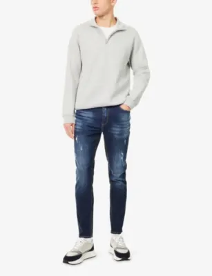 ARNE ARNE<BR/>Distressed Slim-Fit Denim Jeans - 28R detail 2