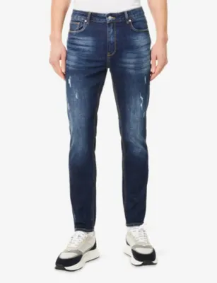 ARNE ARNE<BR/>Distressed Slim-Fit Denim Jeans - 28R detail 3