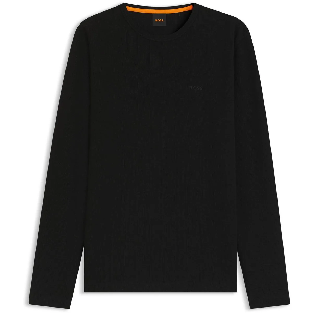 Boss Men's Tempesto Long-Sleeve Cotton Crew-Neck Polo Shirt