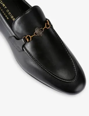 KURT GEIGER LONDON Alton Leather Loafers - EUR 44 / 10 UK MEN in BLACK, additional product view 3