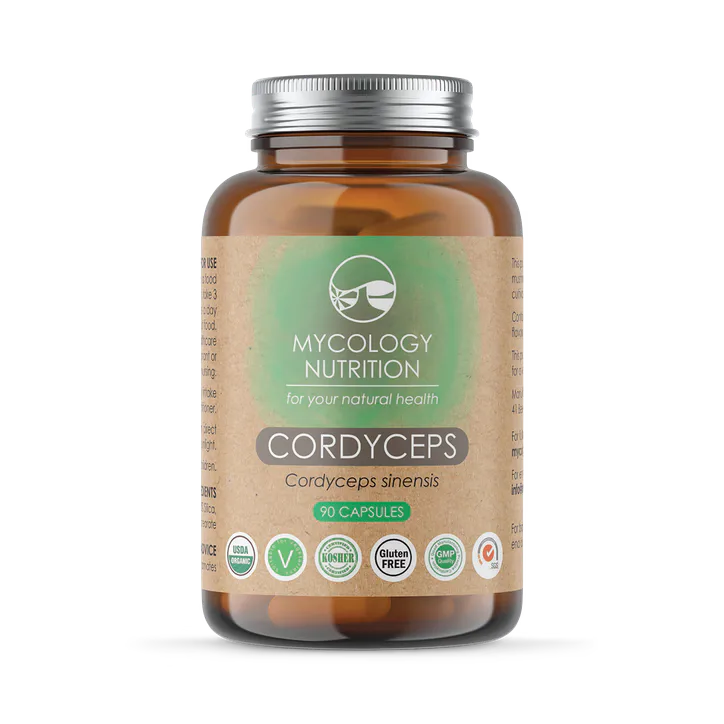 Mycology Nutrition Organic Cordyceps 450mg 90 Capsules WM030 90 Capsules