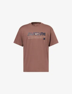For Him Training Branded Print Cotton-Jersey T-Shirt in TATTOO – Mens | Tops & t-shirts | T-Shirts | Plain T-Shirts