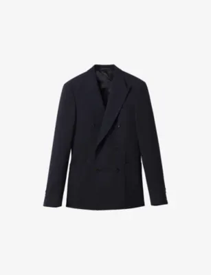 REISS Belmont Regular-Fit Double-Breasted Stretch-Woven Blazer