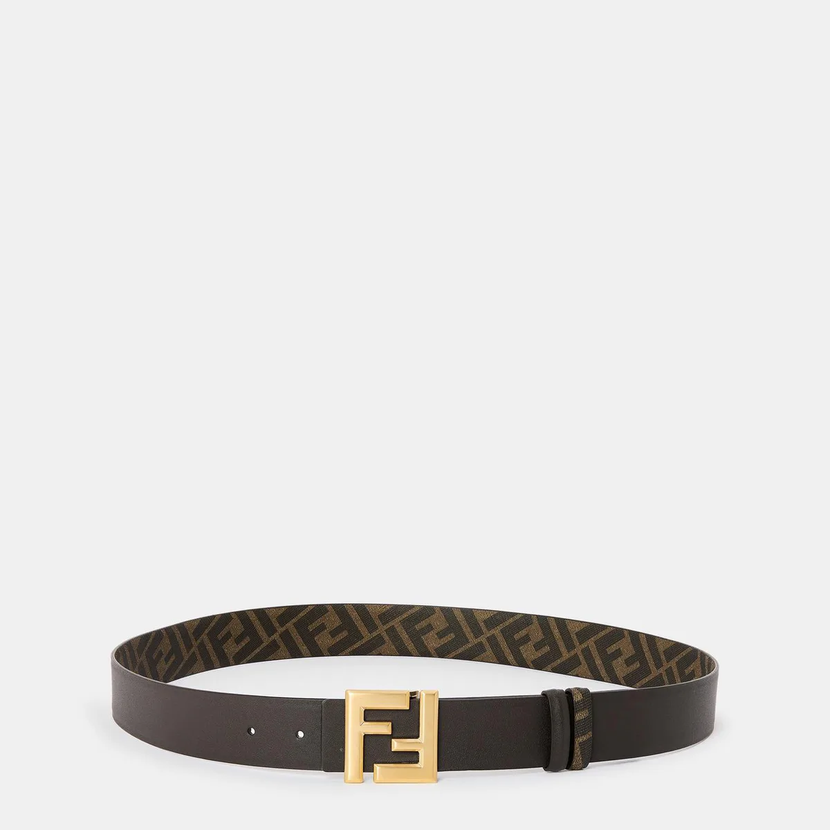 Fendi Mens FF Reversible Belt in Black, additional product view 2