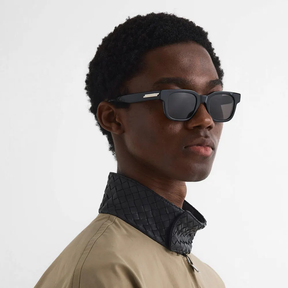 Bottega Veneta Bottega Veneta Mens BV1411S Rectangle Sunglasses detail 2