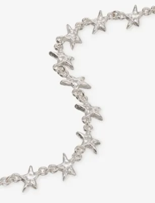 TWOJEYS Organic Star Sterling Silver-Plated Brass Bracelet - L detail 3