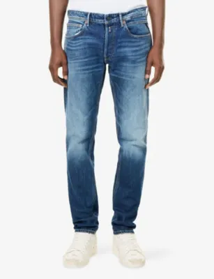 REPLAY Willbi Slim-Fit Cotton Denim Jeans - 33/32 in DARK BLUE, additional product view 3