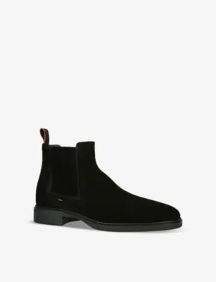SANTONI Easy flat suede Chelsea boots - EUR 40 / 6 UK MEN detail 3