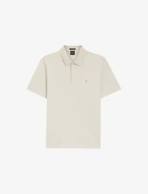 BOSS Double B-Logo Mercerised Cotton Polo Shirt - OPEN WHITE - XXXXXL