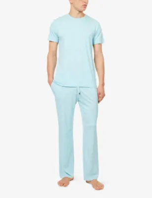 DEREK ROSE Basel 25 Modal-Jersey Trousers detail 2