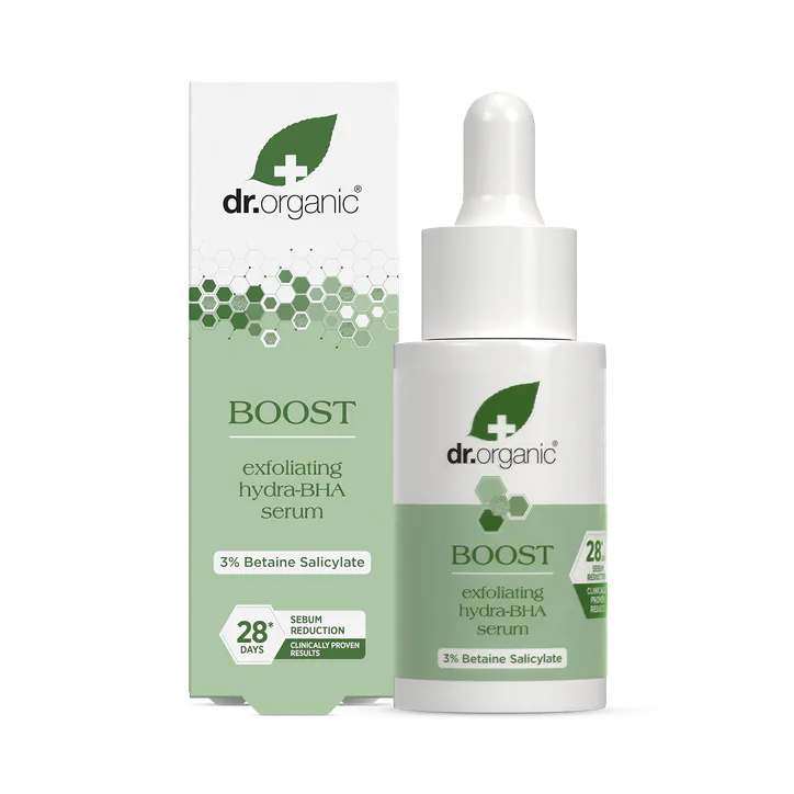Dr Organic Boost Exfoliating Hydra-BHA Serum 30 ml