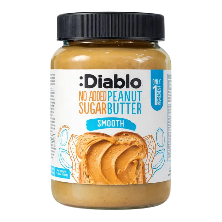 Diablo No Added Sugar Smooth Peanut Butter 350g Pack of 12 detail 2