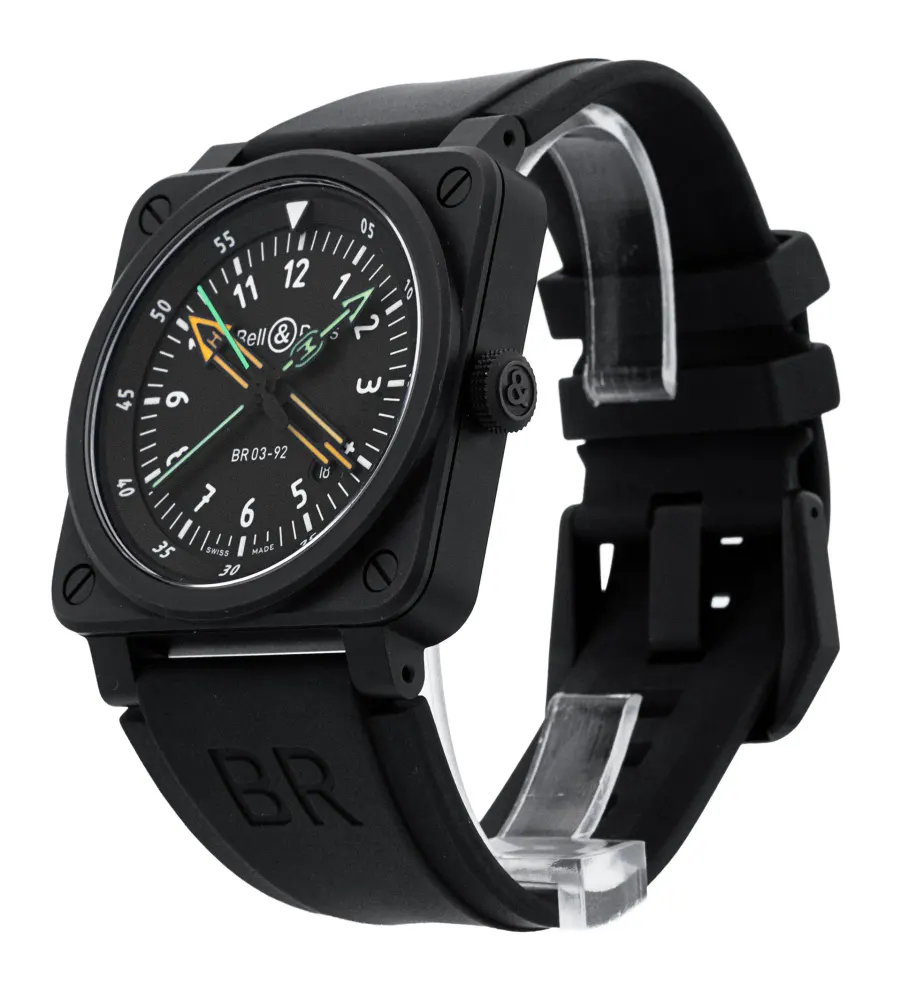 Bell and Ross BR03-92 BR0392-RCO-CE/SRB — 2022 — Unworn in Black Arabic, additional product view 2