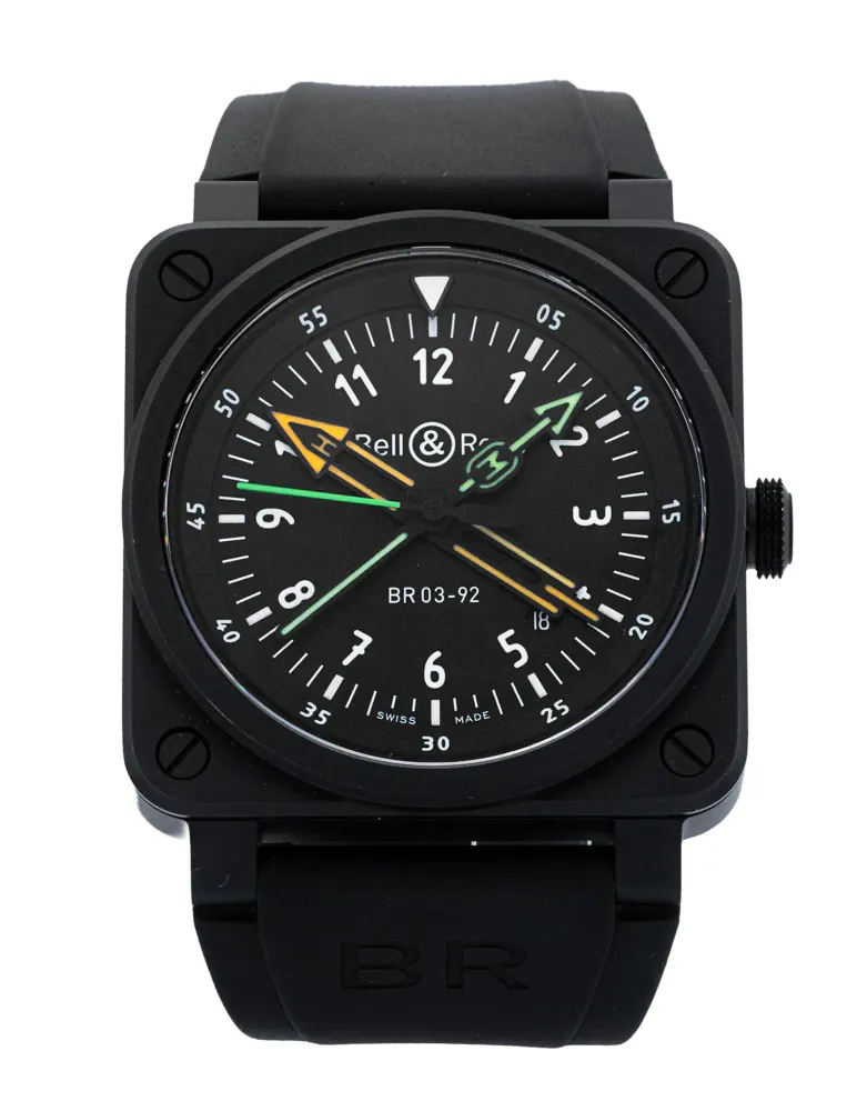 Bell and Ross BR03-92 BR0392-RCO-CE/SRB — 2022 — Unworn in Black Arabic – Pre-owned watches