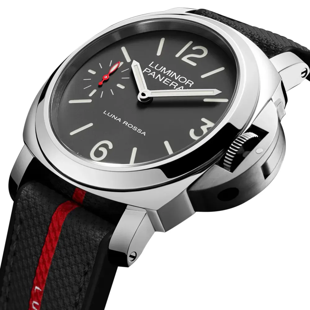 Panerai Luminor Tre Giorni Luna Rossa 44mm Mens Watch Grey - Interchangeable Strap detail 2