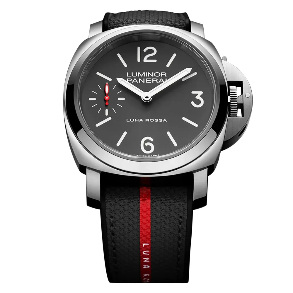 Panerai Luminor Tre Giorni Luna Rossa 44mm Mens Watch Grey - Interchangeable Strap detail 3