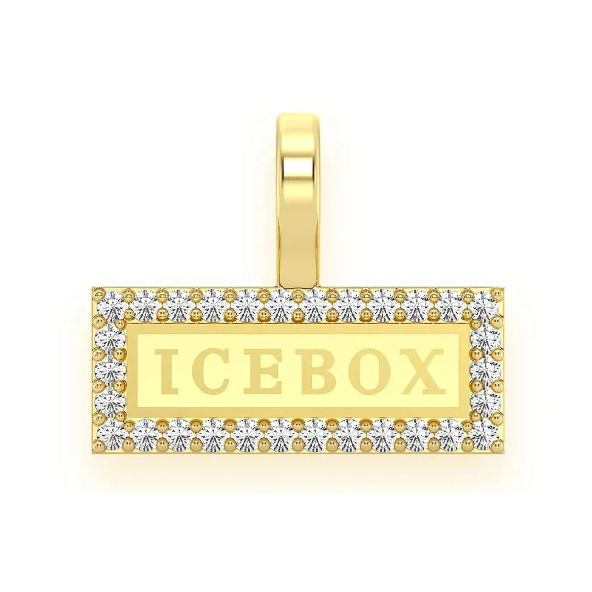 For Him Logo Diamond Pendant in Yellow Gold / Natural Diamond – Pendant