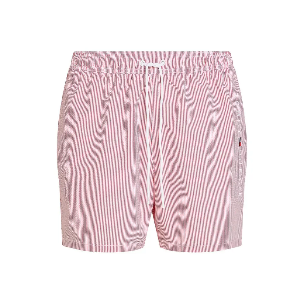 Tommy Hilfiger Men's Ithaca Stripe Medium Length Drawstring Swim Shorts