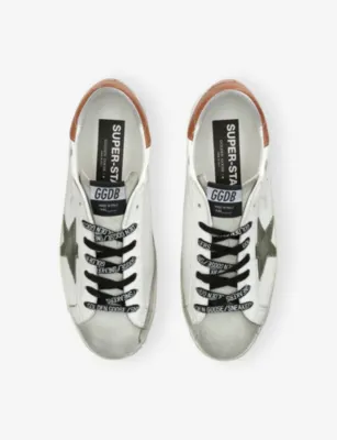 GOLDEN GOOSE Super Star 10947 Leather Trainers - EUR 40 / 6 UK MEN in WHITE/OTH, additional product view 2
