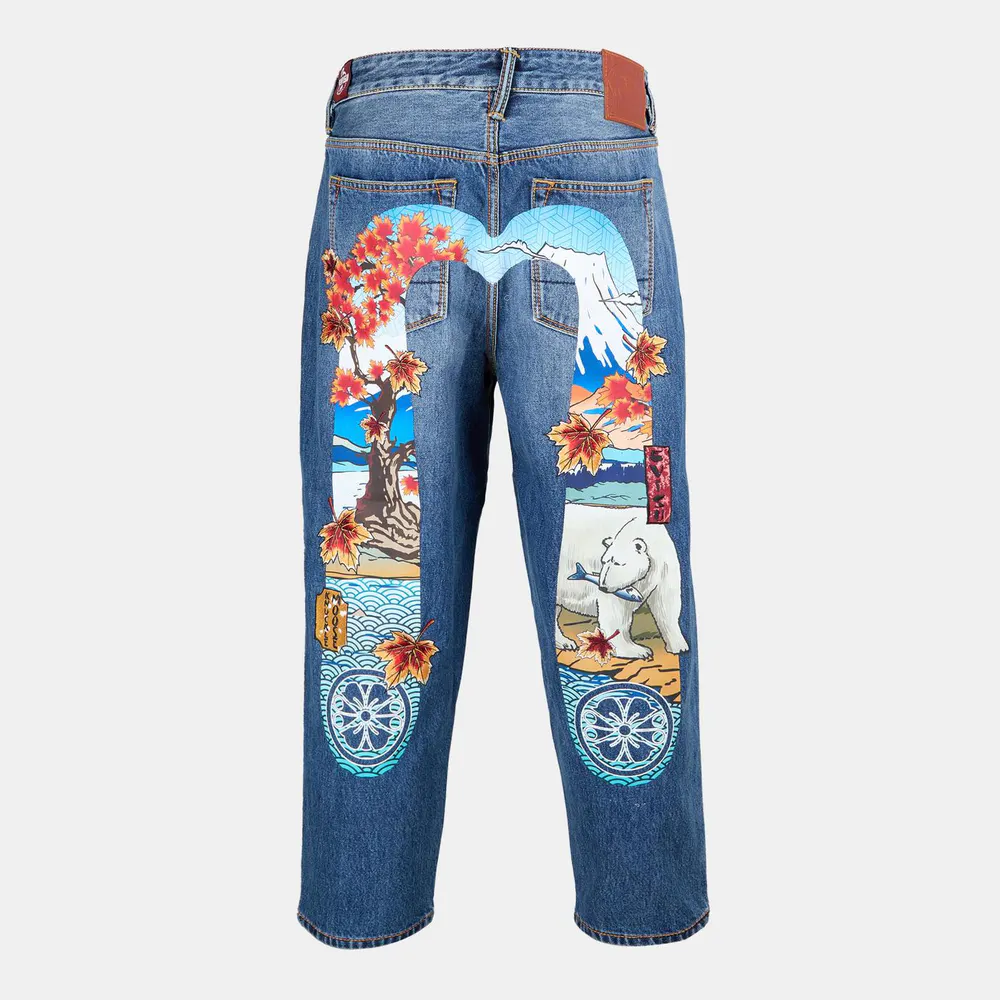 Moose Knuckles Mens x Evisu Straight Leg Jeans detail 2