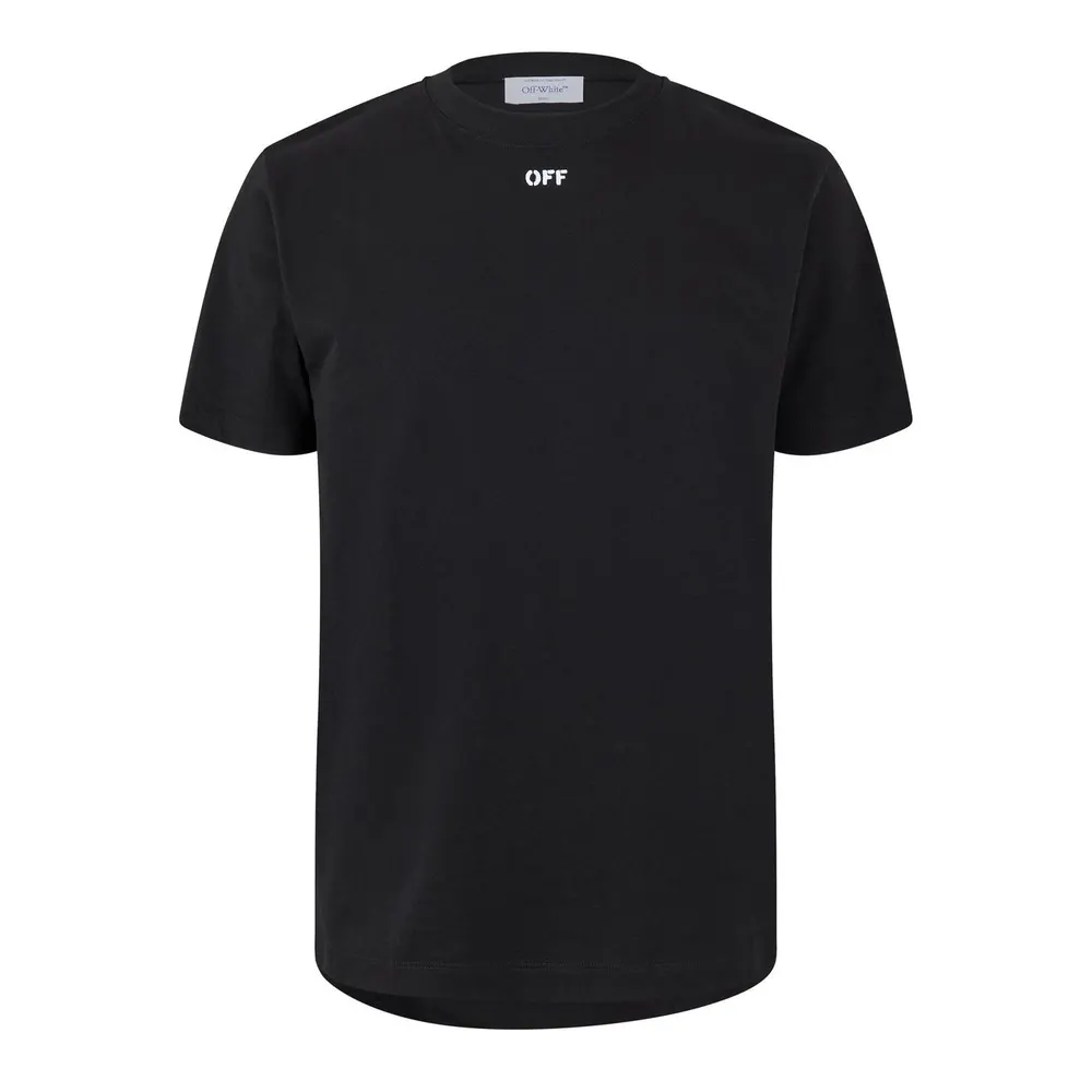 Off White Men's Arrow Slim Cotton Short Sleeve T-Shirt
