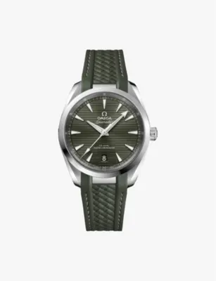OMEGA 220.12.38.20.10.001 Seamaster Aqua Terra 150m steel and rubber self-winding watch