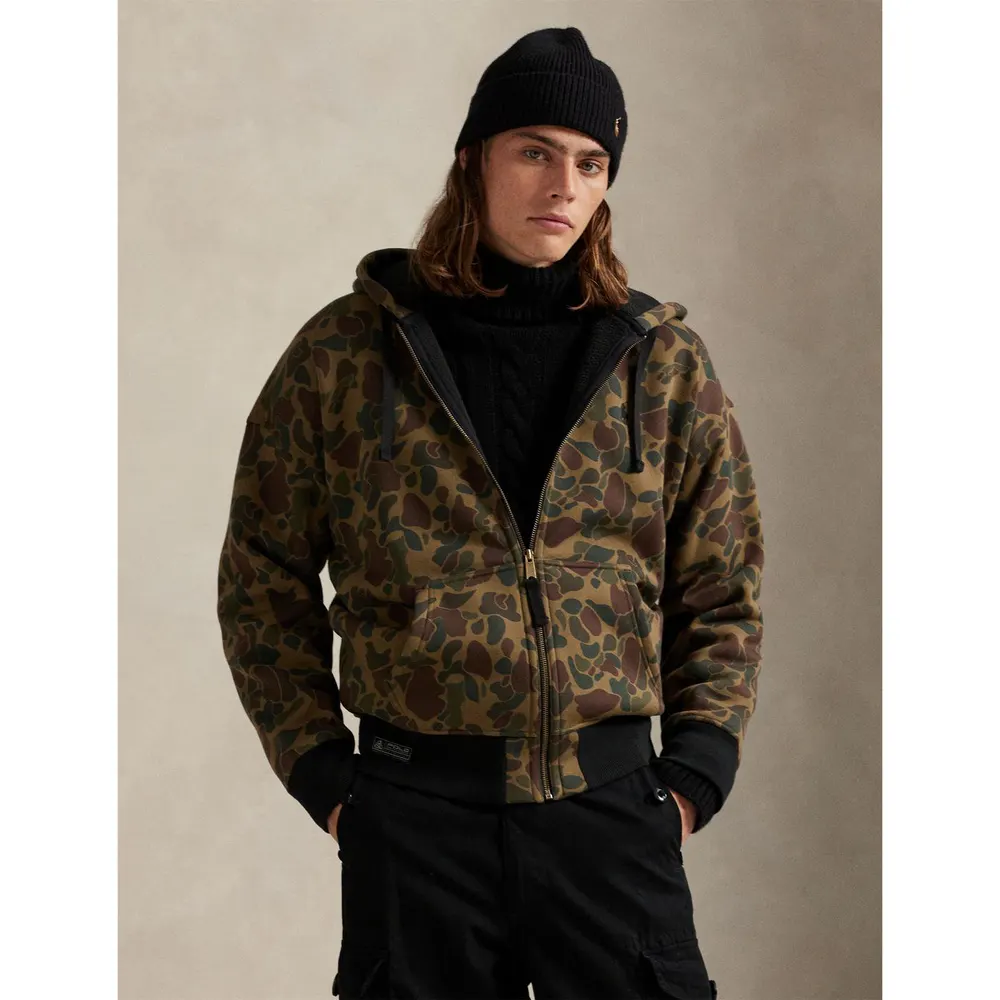 Polo Ralph Lauren Men's Camo Full Zip Hoodie detail 2