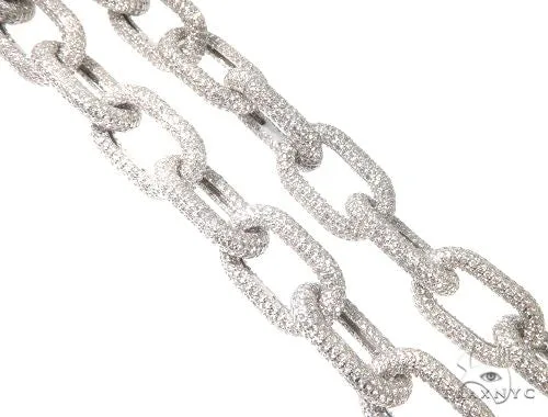 RINA - For Him CUSTOM Custom Cable Link Diamond Chain with a Hidden Lock 64511 in Rose Gold – Chain
