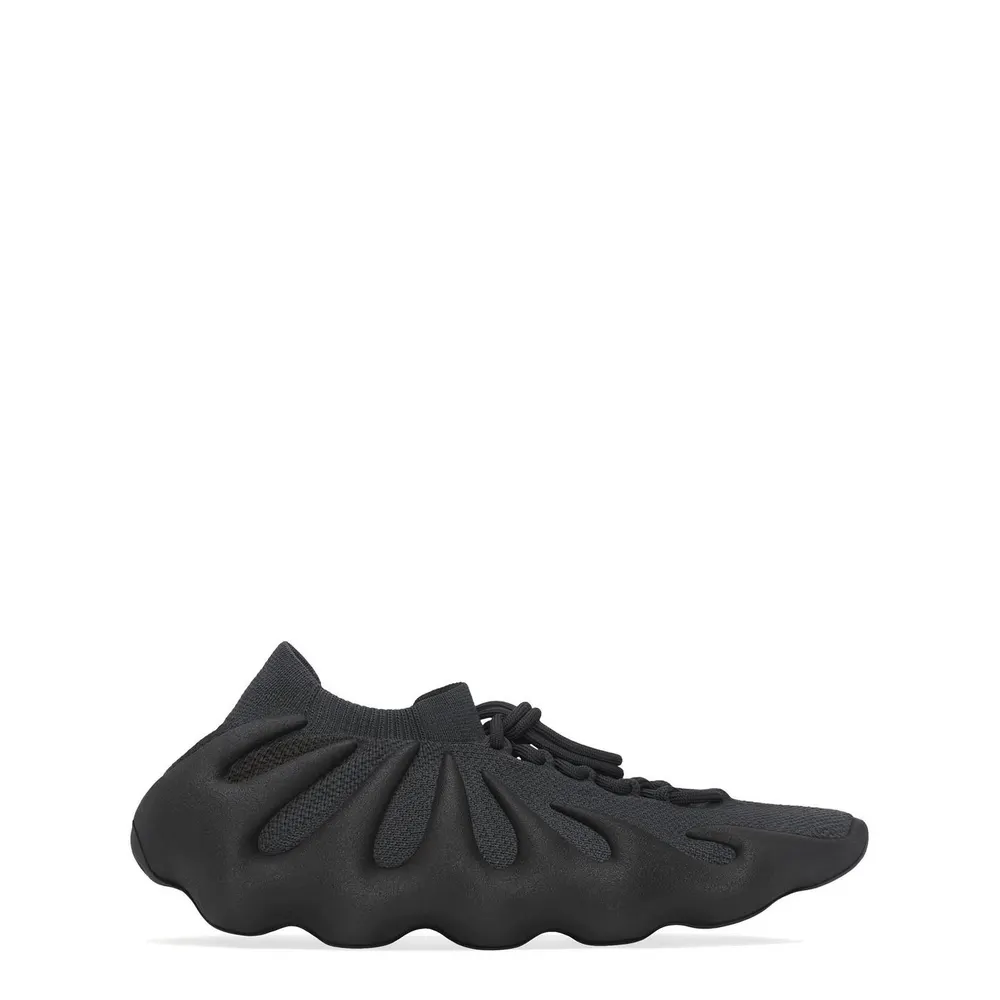 Yeezy Men's 450 Sock-style Ankle Sneakers in Utility Black – Footwear