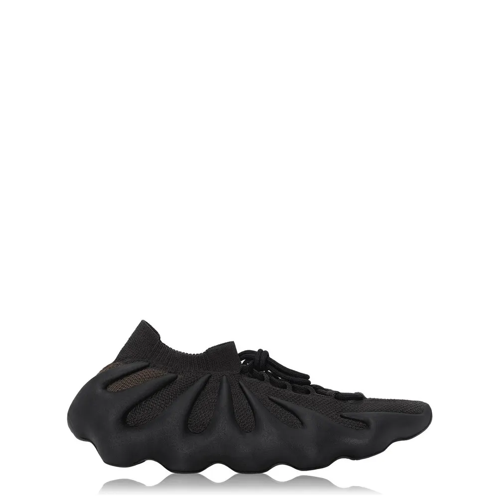 Yeezy Men's 450 Sock-style Ankle Sneakers in Dark Slate – Footwear