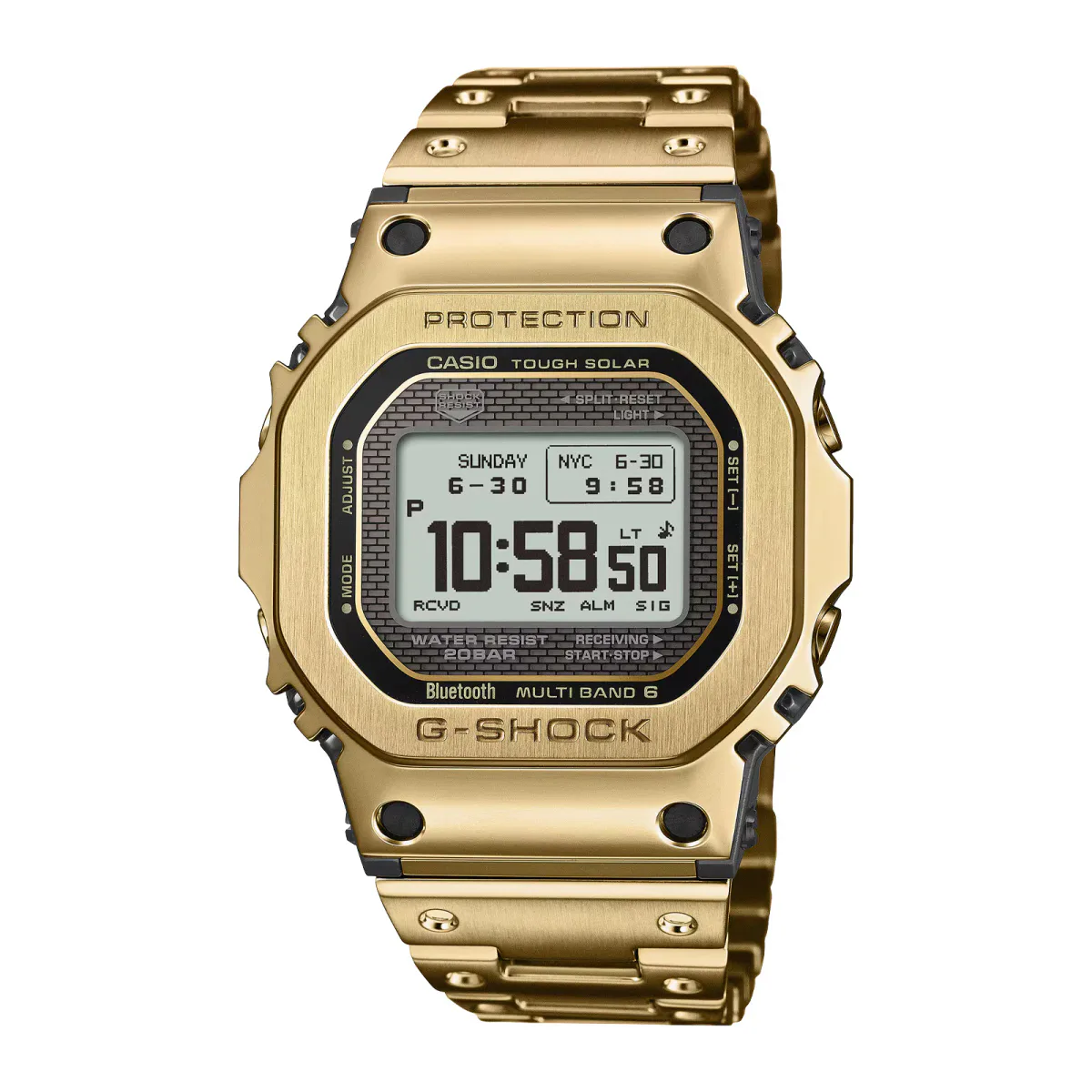 Casio G-SHOCK Full Metal 5000 Series 43.6mm Mens Watch Gold