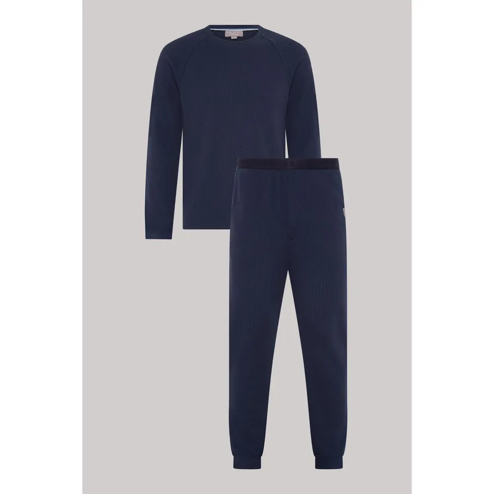 Ted Baker Waffle Long Sleeve Top and Jogger Set