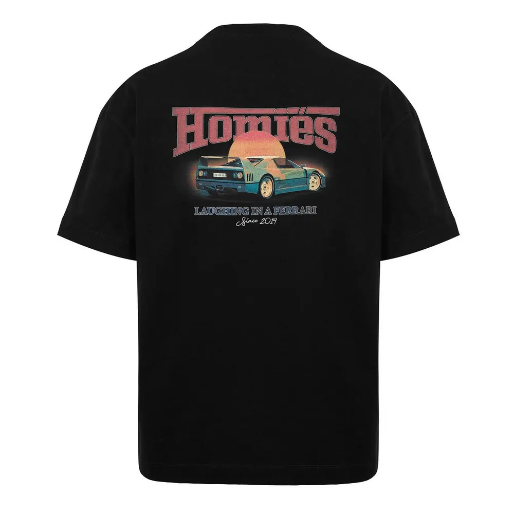 Homies Marbella HOMIES SUNSET BOULEVARD T-SHIRT BLACK in Black, additional product view 2