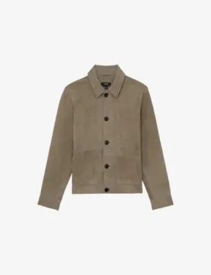 REISS Danny Suede Worker Jacket