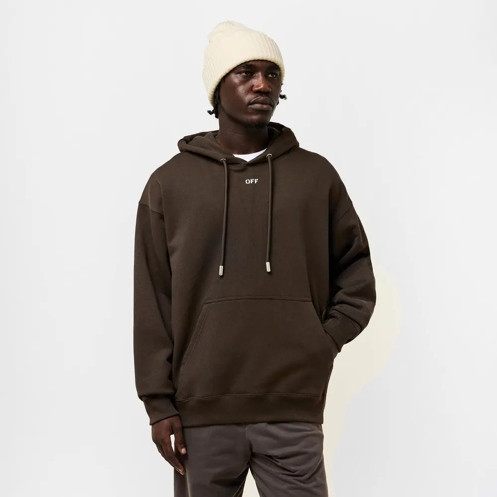 Off White Men's Skate Pull Over Hoodie detail 3