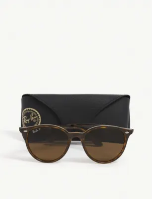 RAY-BAN RB4305 phantos-frame Havana sunglasses detail 2