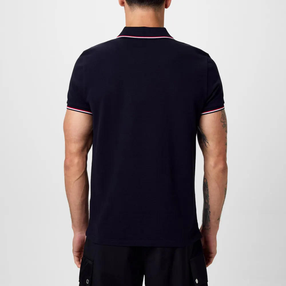 Moncler Men's Logo Cotton Maglia Polo Shirt detail 3