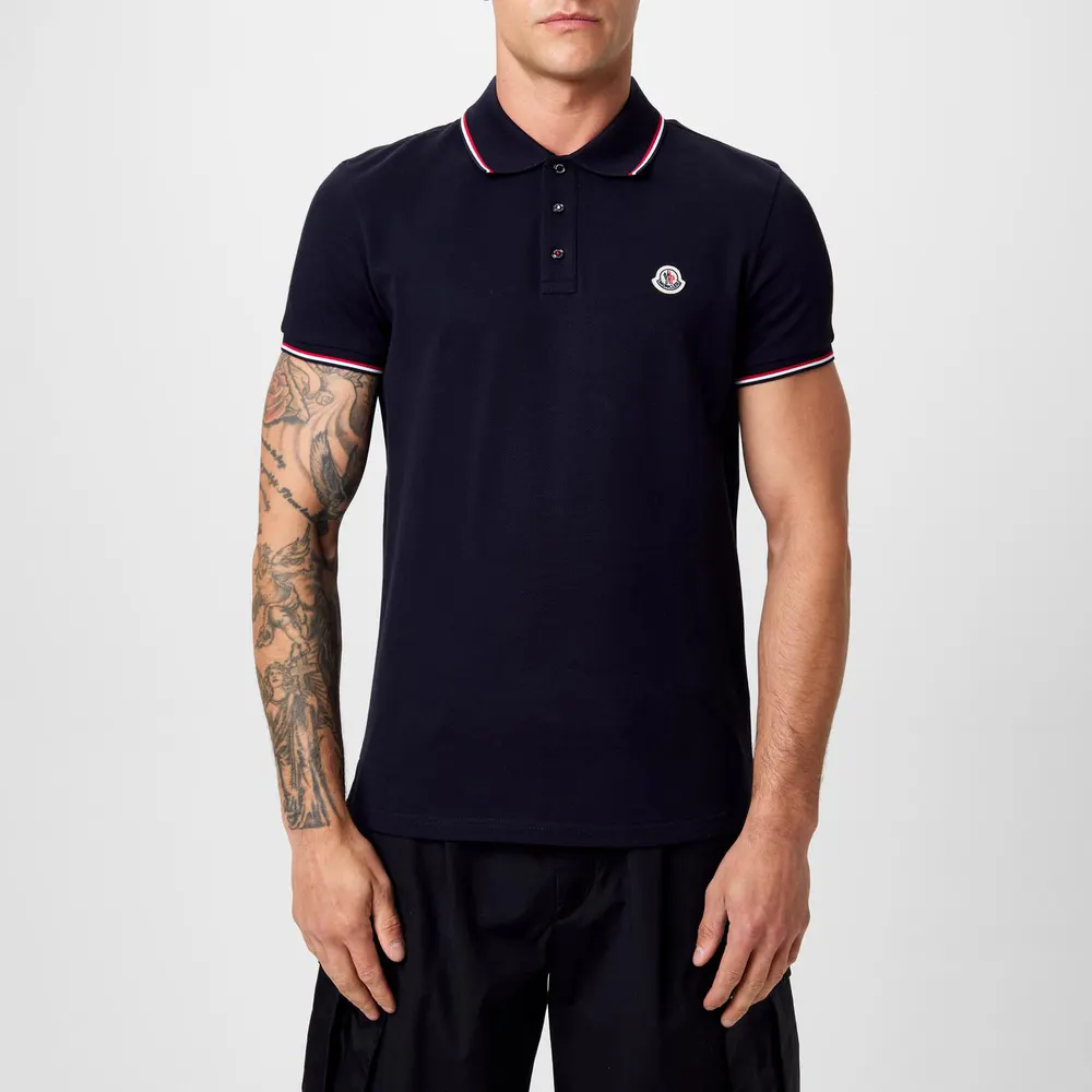 Moncler Men's Logo Cotton Maglia Polo Shirt