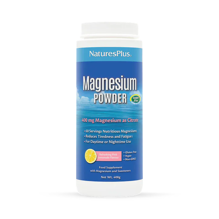 NaturesPlus Magnesium 400 MG Pink Lemonade 408 G Powder