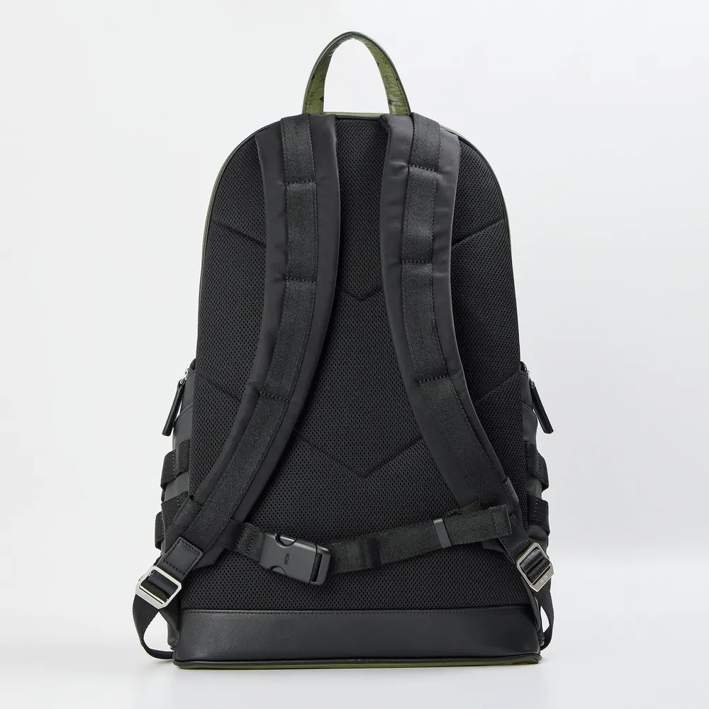 MCM Men's Aren Backpack in Khaki Moss, additional product view 2