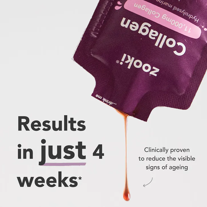 Zooki Super Strength Marine Collagen 11,000mg Blackcurrant Flavour 14 Sachet detail 2