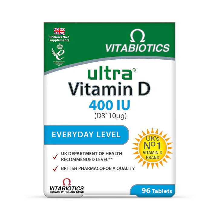 Vitabiotics Ultra Vitamin D 400IU 96 Tablets
