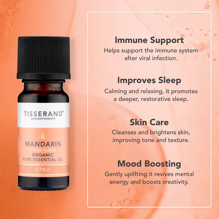 Tisserand Mandarin Organic Pure Essential Oil 9ml detail 3