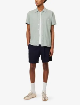 PAIGE Elijah Linen-Blend Shorts detail 2