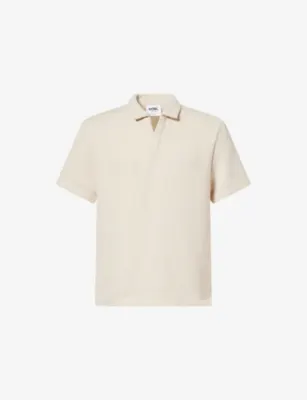 NOBL Alexander Open-Neck Knitted Polo Top
