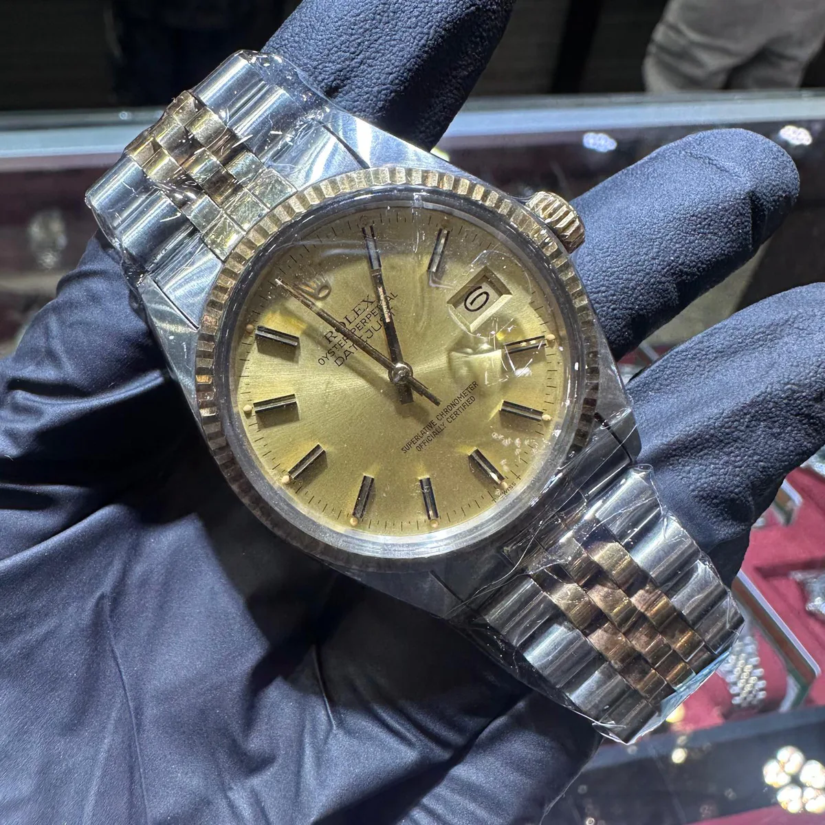 ANKUR - For Him WATCHES Rolex Datejust 36mm | Two Tone Yellow Gold | Champagne Stick Dial – Watch