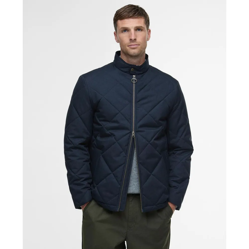 Barbour Mens City Harrington Quilted Jacket detail 2